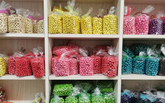 Nabídka dřevěných korálků